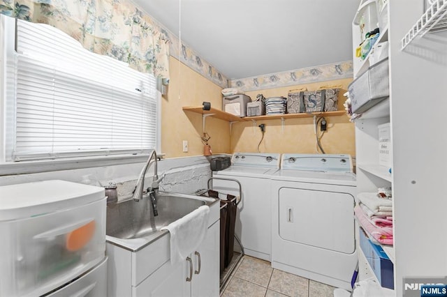 37 Furber Ave, Linden, NJ 07036 - laundry room featuring light tile patterned flooring and independent washer and dryer