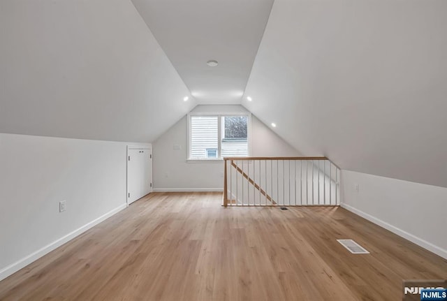 97 Palisade Ave, Leonia, NJ 07605 - bonus room with vaulted ceiling and light wood-type flooring