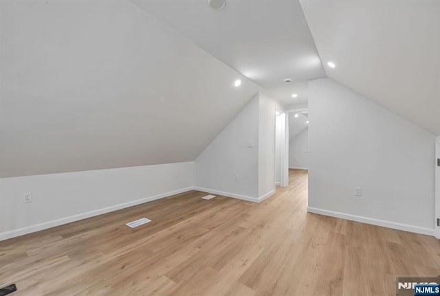 97 Palisade Ave, Leonia, NJ 07605 - bonus room featuring vaulted ceiling and light wood-style floors
