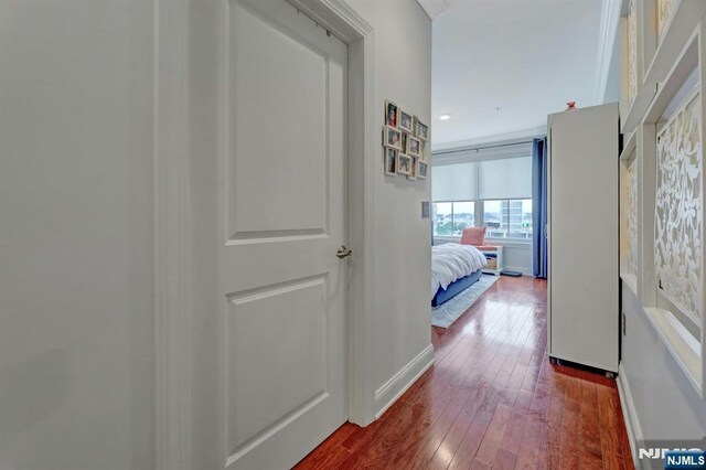 20 Ave At Port Imperial 425, West New York, NJ 07093 - hall with dark wood-style floors and recessed lighting