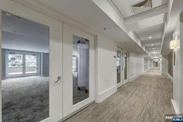 20 Ave At Port Imperial 425, West New York, NJ 07093 - corridor featuring french doors and carpet flooring