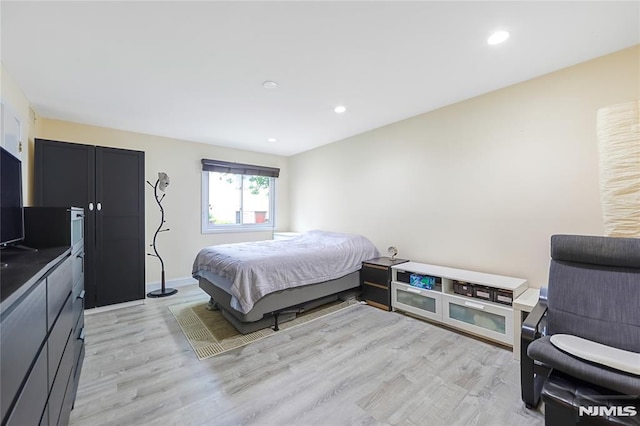 2171 Ellery Ave Unit A, Fort Lee, NJ 07024 - bedroom featuring light wood-type flooring and recessed lighting
