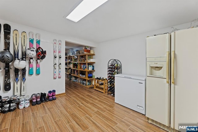 890 Ridgewood Ave, Oradell, NJ 07649 - miscellaneous room featuring light wood-type flooring