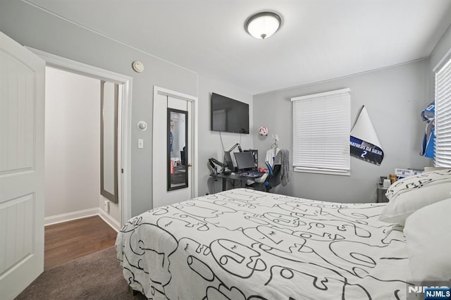 155 8th, Hawthorne, NJ 07506 - bedroom with wood finished floors and baseboards