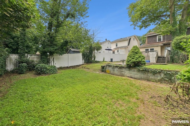 350 Walnut St, Nutley, NJ 07110 - view of yard with a deck