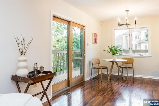 7 Di Donna Ct Unit A007, Clifton, NJ 07013 - dining space with a chandelier and wood finished floors