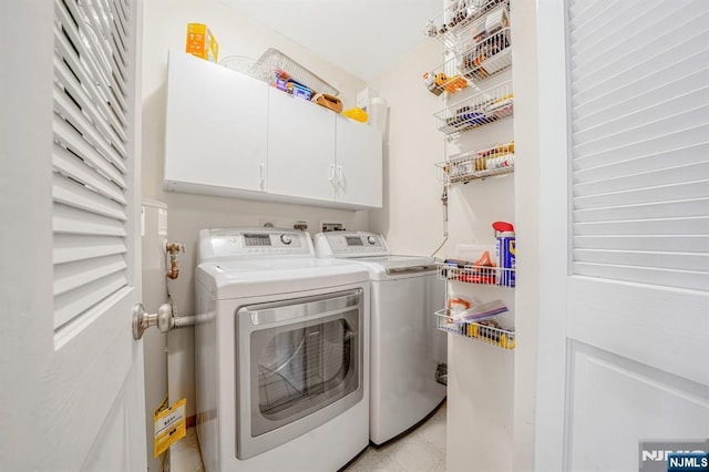 2112 Schindler Ln, Wayne, NJ 07470 - laundry room with washing machine and dryer and cabinet space