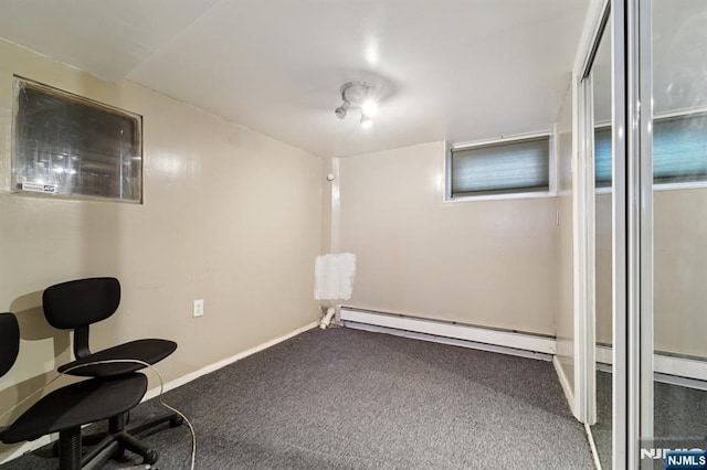 174-176 Albion Ave, Paterson, NJ 07502 - unfurnished office featuring carpet floors and baseboards