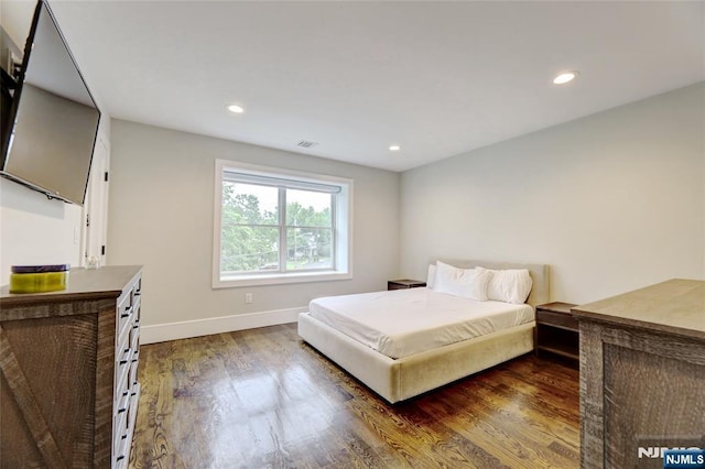 62 Merritt Ave, Cresskill, NJ 07626 - bedroom with dark wood-style floors and recessed lighting