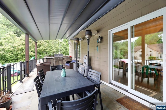 62 Merritt Ave, Cresskill, NJ 07626 - view of patio with area for grilling and outdoor dining area