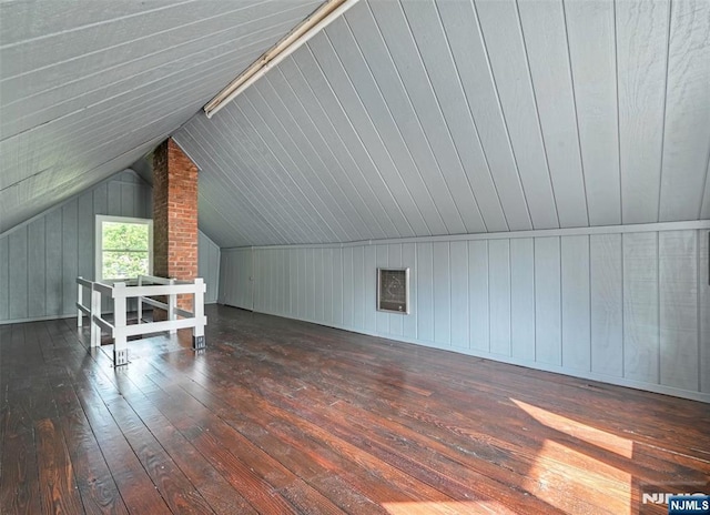 126 Grant Ave, Cresskill, NJ 07626 - additional living space featuring wood-type flooring and lofted ceiling