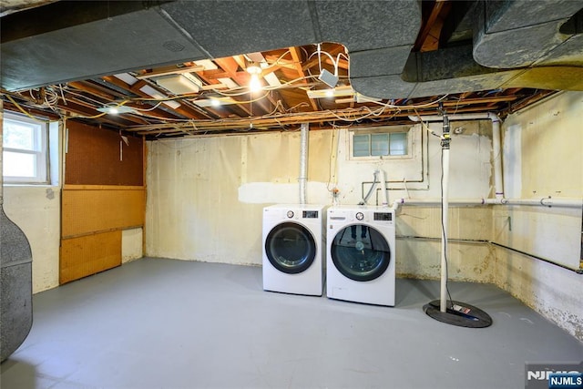 69 Lorraine Dr, Clifton, NJ 07012 - basement featuring washing machine and clothes dryer