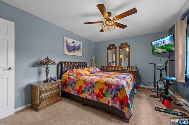 141 N Maple Ave Unit 141, Park Ridge, NJ 07656 - bedroom featuring carpet flooring and ceiling fan
