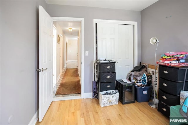 131 Shaler Ave, Fairview, NJ 07022 - bedroom featuring light wood finished floors and a closet