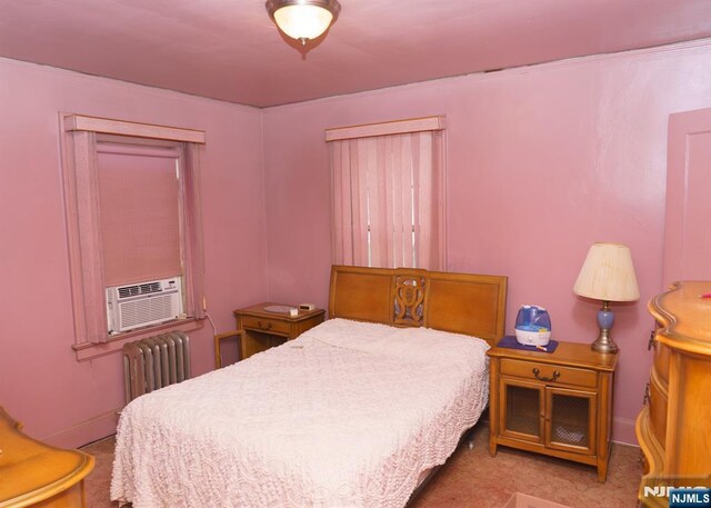 5 Grove St, Bloomfield, NJ 07003 - carpeted bedroom featuring radiator and cooling unit