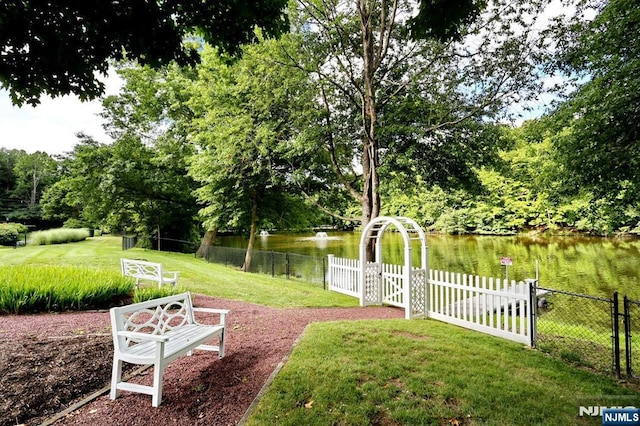 53 Pine Lake Ter Unit T053, River Vale, NJ 07675 - view of yard featuring a water view