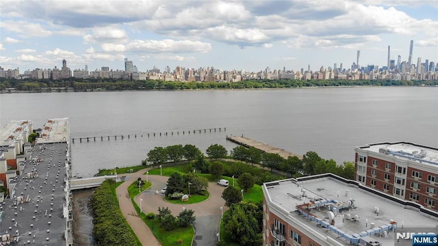 330 The Promenade, Edgewater, NJ 07020 - water view featuring city skyline