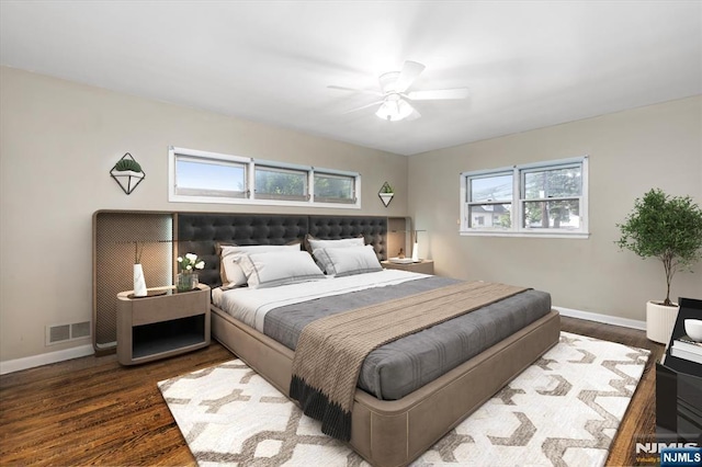 243 Lafayette Ave, Passaic, NJ 07055 - bedroom with wood finished floors and ceiling fan