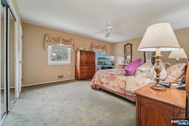 30 Sinclair Dr, Wayne, NJ 07470 - carpeted bedroom featuring baseboards and a ceiling fan