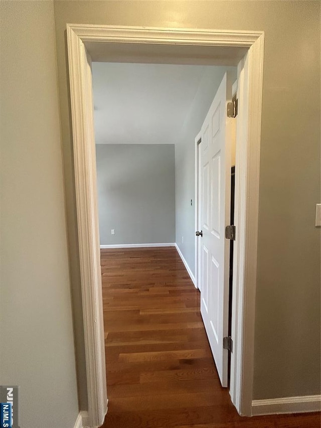 61 Grove, East Orange, NJ 07017 - hallway with wood finished floors and baseboards