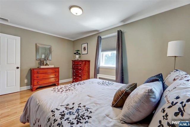 19 Mountain Rdg, Wayne, NJ 07470 - bedroom with ornamental molding and light wood-type flooring