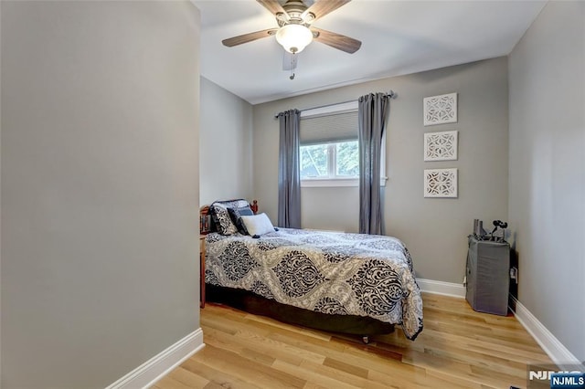 19 Mountain Rdg, Wayne, NJ 07470 - bedroom featuring light wood-style floors and ceiling fan