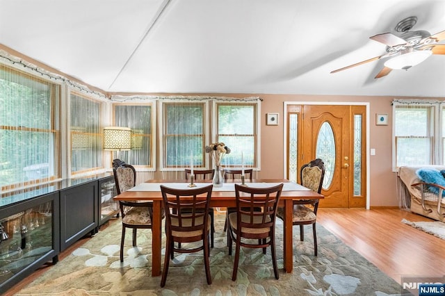 159 Oak Ridge Rd, West Milford, NJ 07438 - dining area with light wood-style flooring, healthy amount of natural light, and ceiling fan