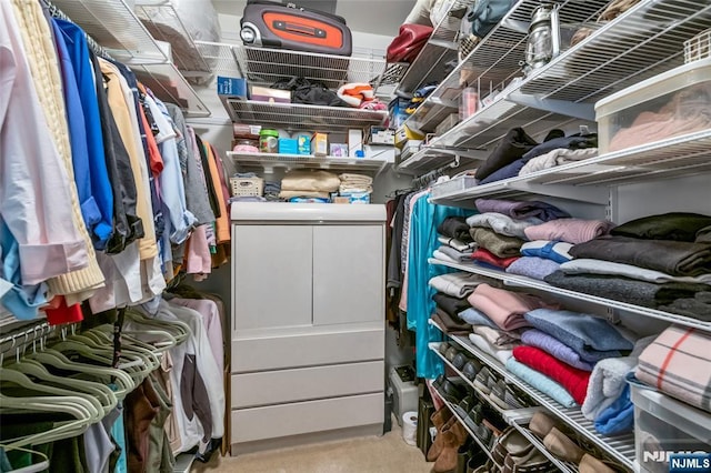 7108 Ravenscroft Rd Unit 555, Clifton, NJ 07013 - walk in closet with carpet floors