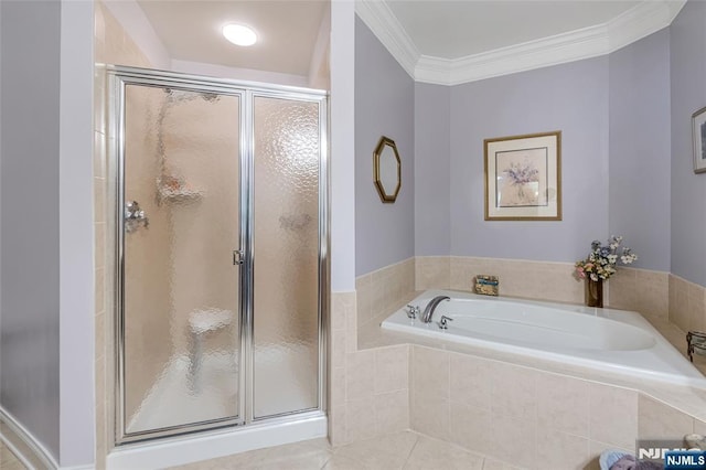 7108 Ravenscroft Rd Unit 555, Clifton, NJ 07013 - full bath with a stall shower and a garden tub