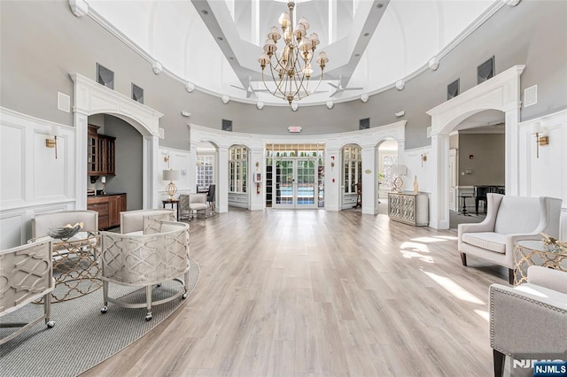 7108 Ravenscroft Rd Unit 555, Clifton, NJ 07013 - common area with a towering ceiling