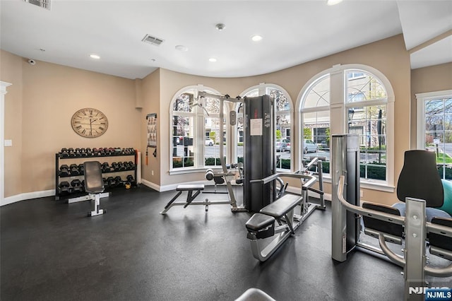 7108 Ravenscroft Rd Unit 555, Clifton, NJ 07013 - exercise room featuring recessed lighting