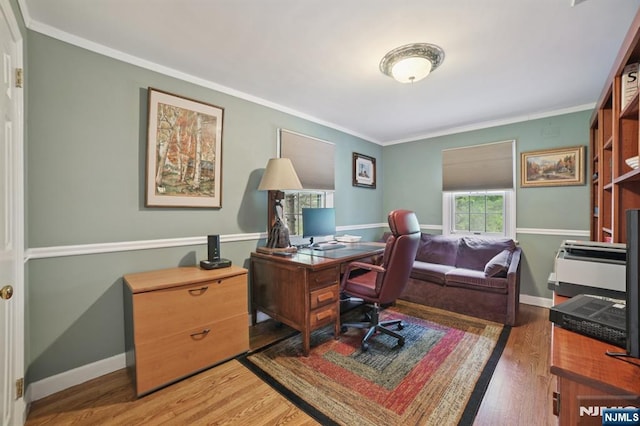 6 Summit, Kinnelon Borough, NJ 07405 - home office featuring ornamental molding and wood finished floors