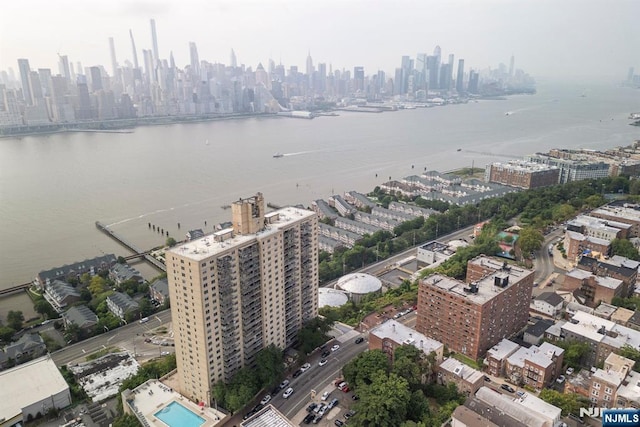 6600 Jfk Blvd E Unit 19Land19K, West New York, NJ 07093 - drone / aerial view of skyline and a large body of water