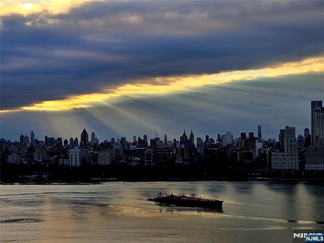 6600 Jfk Blvd E Unit 19Land19K, West New York, NJ 07093 - view of city skyline with a nearby body of water