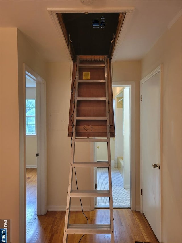 41 N Franklin Tpke Unit O, Ramsey, NJ 07446 - stairs with wood-type flooring and baseboards
