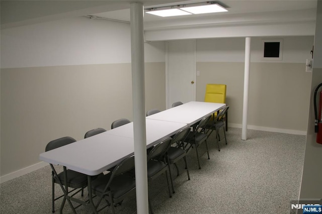41 N Franklin Tpke Unit O, Ramsey, NJ 07446 - carpeted dining space with baseboards