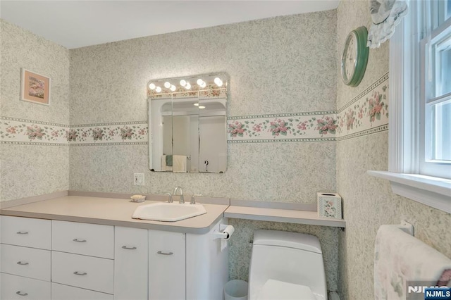 486 Summit Ave, Oradell, NJ 07649 - bathroom featuring vanity and toilet