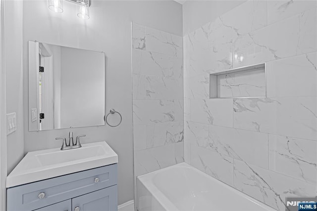 6 Pleasant Ave, Clifton, NJ 07013 - bathroom with vanity and  shower combination