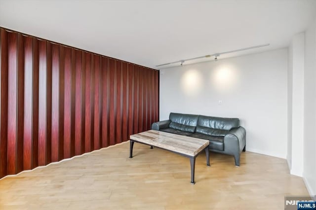 300 Winston Unit 1822, Cliffside Park, NJ 07010 - living room featuring track lighting and light wood-style flooring