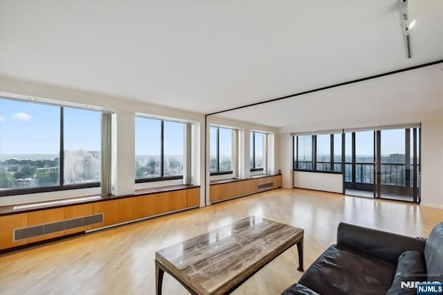 300 Winston Unit 1822, Cliffside Park, NJ 07010 - living room featuring light wood-type flooring