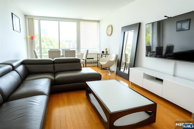 917 Hudson Park, Edgewater, NJ 07020 - living area with wood finished floors