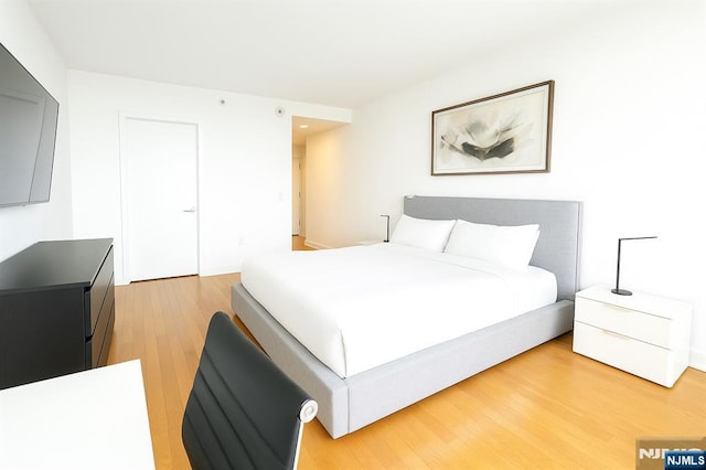917 Hudson Park, Edgewater, NJ 07020 - bedroom featuring light wood-style flooring