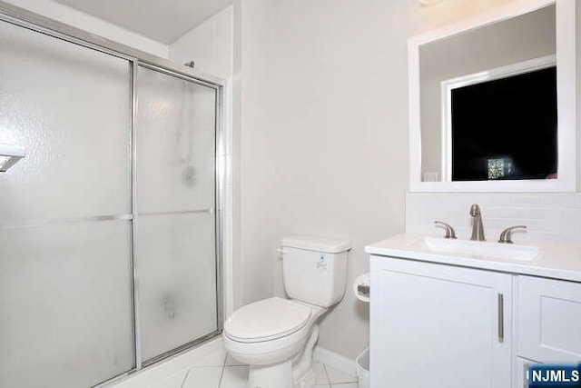 84 Pheasant Run Unit 84, Old Tappan, NJ 07675 - full bath featuring vanity, a stall shower, and tile patterned flooring