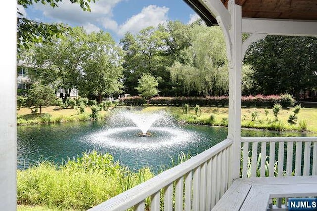 84 Pheasant Run Unit 84, Old Tappan, NJ 07675 - balcony with a water view and view of scattered trees