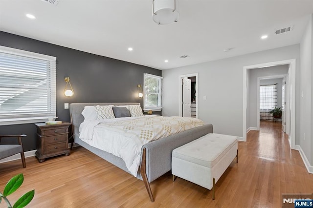 17 Lowell Ave, West Orange, NJ 07052 - bedroom featuring light wood-style floors and recessed lighting