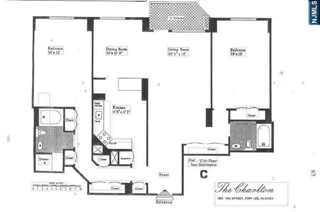 1265 15th St Unit 4C, Fort Lee, NJ 07024 - view of home floor plan