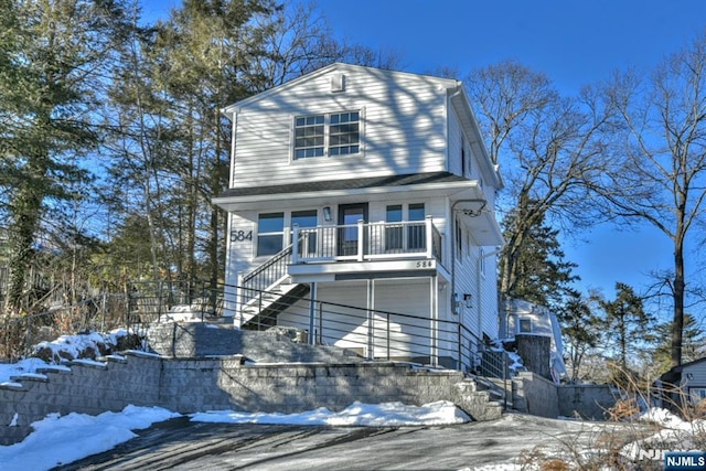584 N Lake Shr, West Milford, NJ 07421 - view of front of house with stairs and covered porch