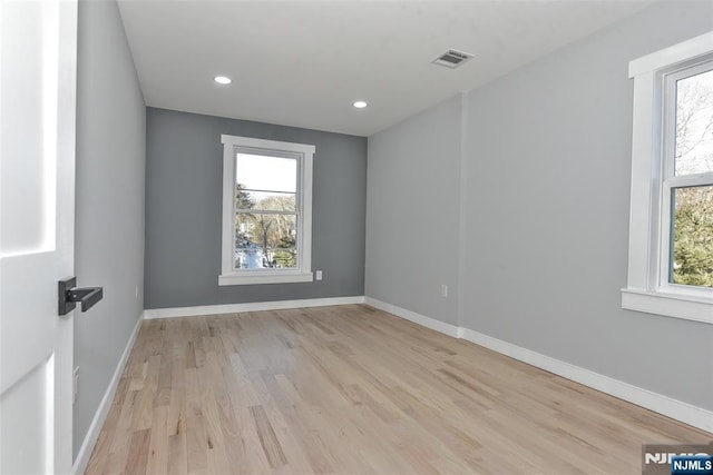 584 N Lake Shr, West Milford, NJ 07421 - spare room with light wood-style flooring and recessed lighting