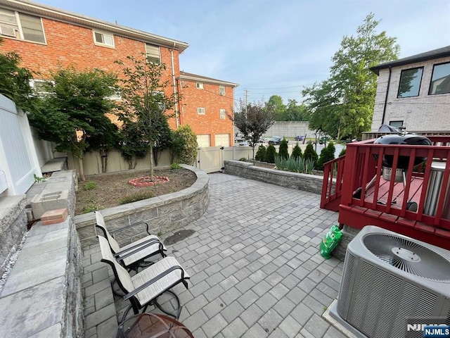 104 Sunset Pl Unit A, Palisades Park, NJ 07650 - fenced backyard featuring a patio area