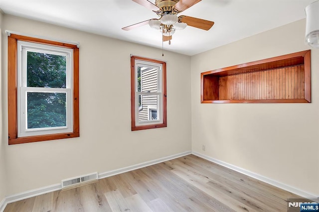 76 Hillside Rd, Sparta, NJ 07871 - spare room featuring light wood-style flooring and a ceiling fan